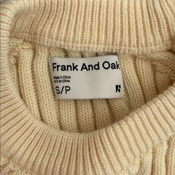 Yellow Frank & Oak Ribbed Pullover Sweater - Picture 3 of 5